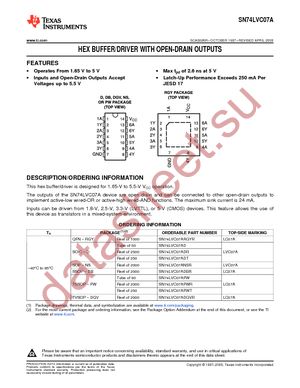 SN74LVC07APWR datasheet  